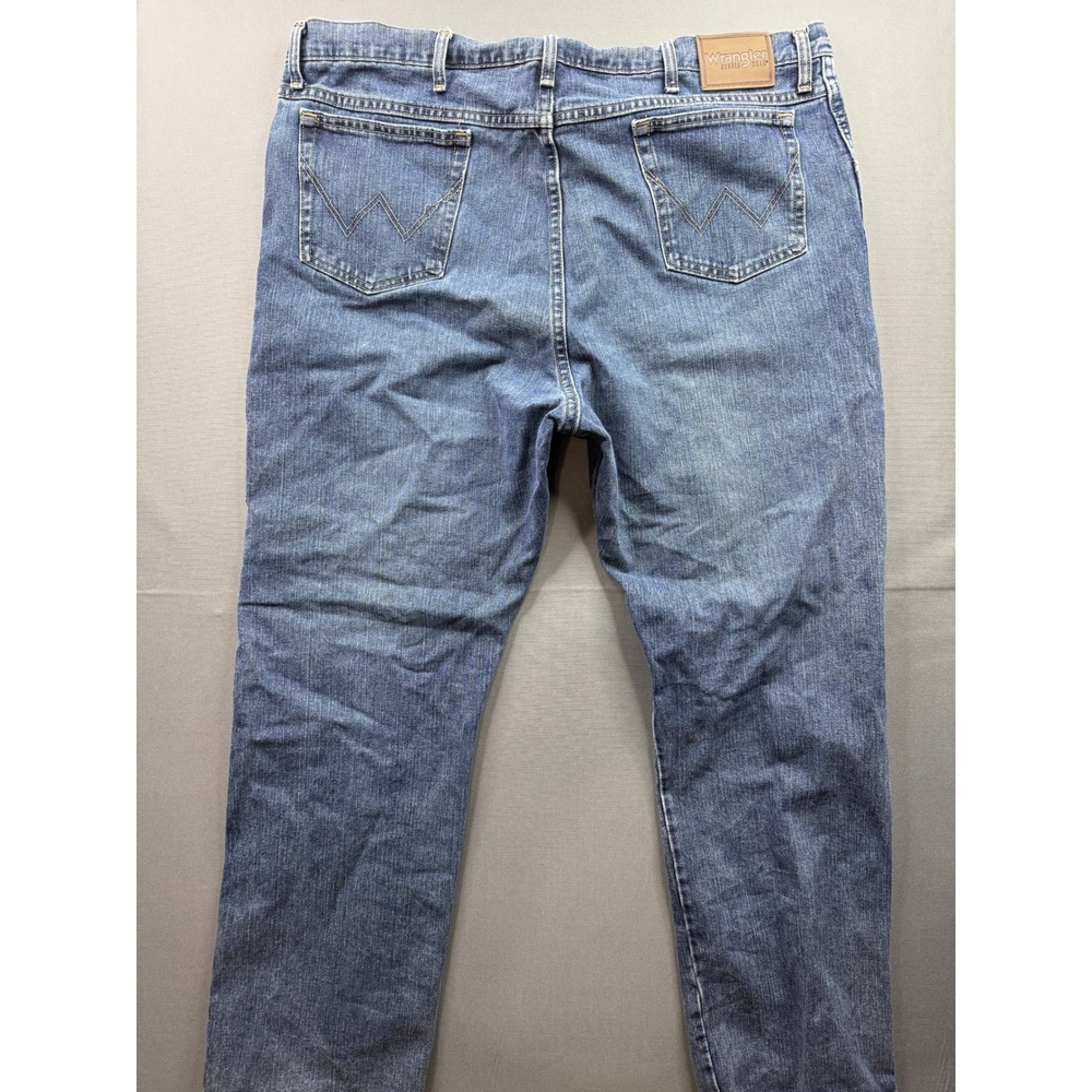 Wrangler Rugged Wear Mens Blue Denim Straight Leg‎ Jeans 44x32